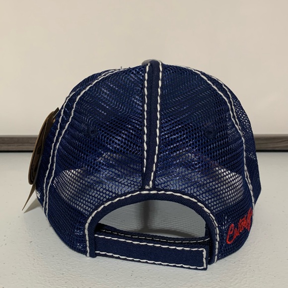 Catchfly Women's "Land of the Free" Distressed Ponytail Baseball Hat/Cap-OS NWT - Picture 3 of 14